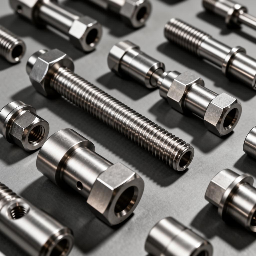 Components raw material. Fasteners · Fittings · CNC